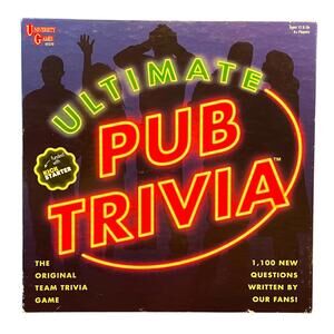 Ultimate Pub Trivia Team Trivia Board Game 1000+ Questions